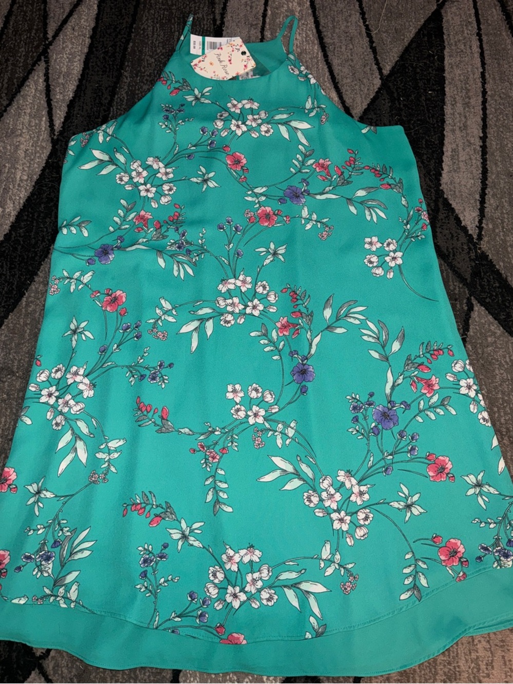 Pink Rose Women’s XL Halter Slip Dress NWT
